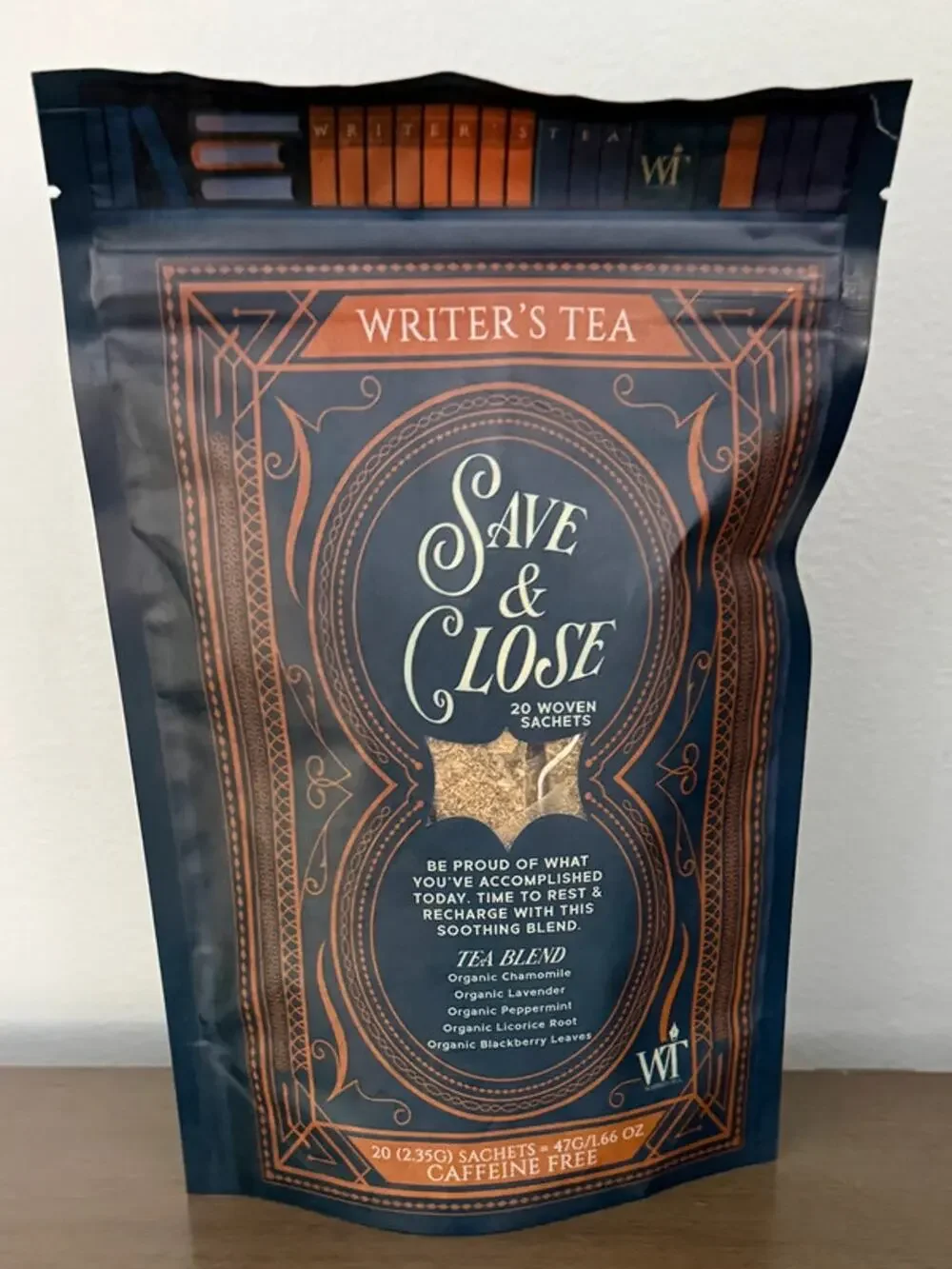 Writers Tea Nighttime Blend Organic Caffeine‑Free Sleep Tea Chamomile & Lavender